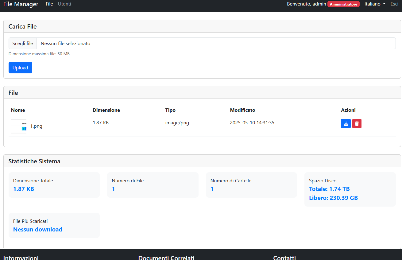 NexusGrab - Sistema Gestione File e Download
